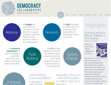 Tablet Screenshot of democracycollaborative.org